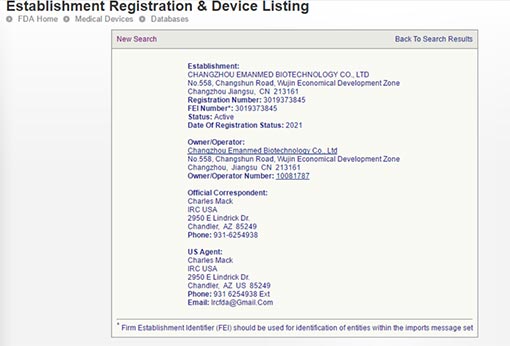 <span style="color:#5A5A5A;font-family:Microsoft YaHei;font-size:14px;background-color:#FFFFFF;">FDA注册210709</span>